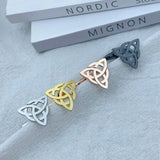 Stainless Steel Triskele Triskelion Celtics Knot Symbol Cufflinks
