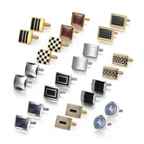 Copper Cufflinks & Tie Clips Set for Men's Wedding Guests