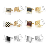 Copper Cufflinks & Tie Clips Set for Men's Wedding Guests