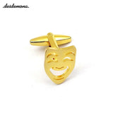 Custom Mens Shirt Mask Cufflinks for Wedding Gift
