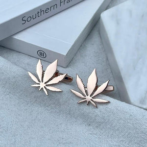 Maple Leaf Cufflinks French Suit Cufflink Stainless Steel Jewelry
