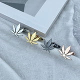 Maple Leaf Cufflinks French Suit Cufflink Stainless Steel Jewelry