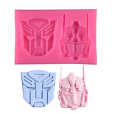 Transformer Robot Silicone Mold for DIY Cake Decoration