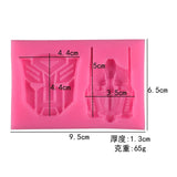 Transformer Robot Silicone Mold for DIY Cake Decoration