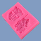 Transformer Robot Silicone Mold for DIY Cake Decoration