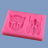Transformer Robot Silicone Mold for DIY Cake Decoration