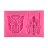 Transformer Robot Silicone Mold for DIY Cake Decoration