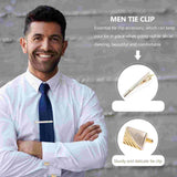 Crystal Cufflink & Tie Clip Set for Men Business Shirts