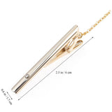 Crystal Cufflink & Tie Clip Set for Men Business Shirts