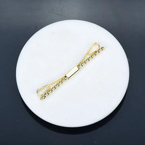 60mm Copper Metal Rope Collar Clip Men's Unisex Suit Shirt Accessories