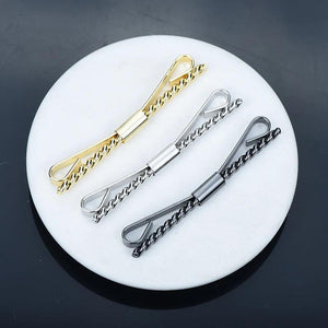 60mm Copper Metal Rope Collar Clip Men's Unisex Suit Shirt Accessories