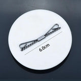 60mm Copper Metal Rope Collar Clip Men's Unisex Suit Shirt Accessories