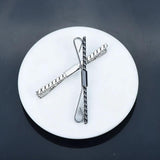 60mm Copper Metal Rope Collar Clip Men's Unisex Suit Shirt Accessories