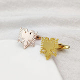 Albanian Eagle Cufflinks Stainless Steel Men's Suit Shirt Ornaments