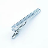 Silver Plated Men's Clip on Ties French Tuxedo Accessory