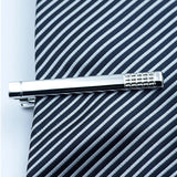Silver Plated Men's Clip on Ties French Tuxedo Accessory