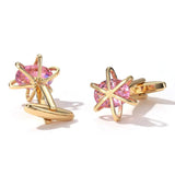 Purple Zircon French Cufflinks for Men & Women