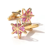 Purple Zircon French Cufflinks for Men & Women