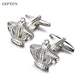 Classic Crown Cufflinks Lepton Metal Cuff links For Mens Shirt Cuff