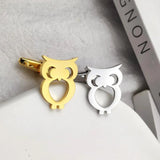 Stainless Steel Owl Cufflinks for Men