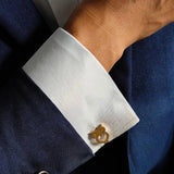 Stainless Steel Owl Cufflinks for Men