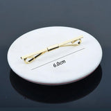Brass Triangle Shirt Collar Clip Clasps Men's Unisex Suit Shirt Accessories