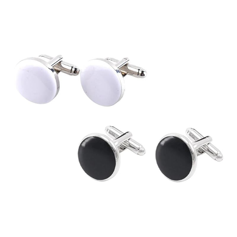 2 Pairs Men Shirt Cufflinks French Accessories Clothing Fasteners