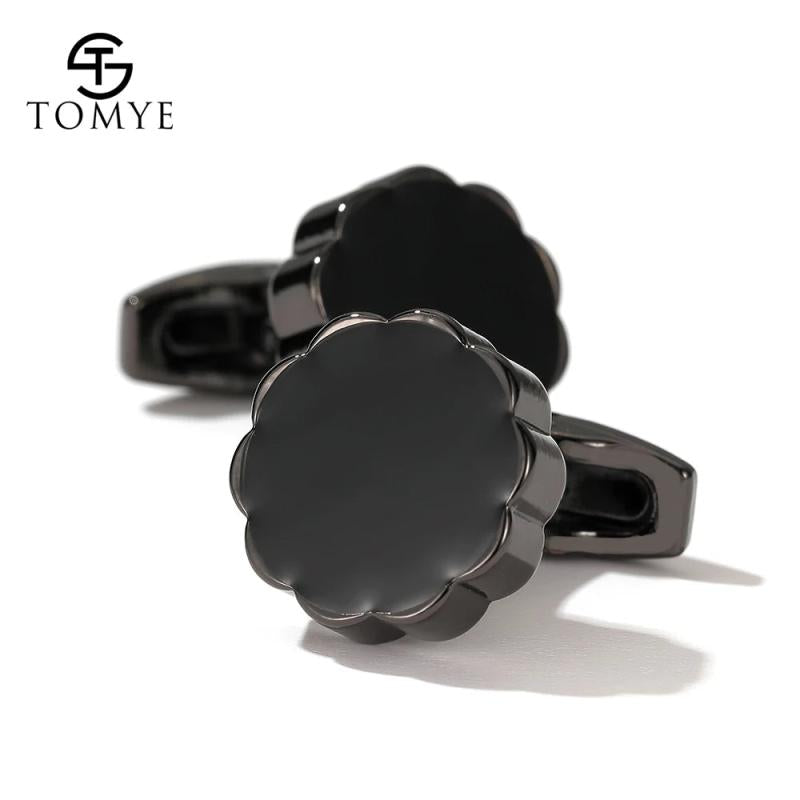 Personalized Round Buttons Cufflinks for Men