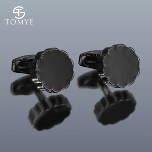 Personalized Round Buttons Cufflinks for Men