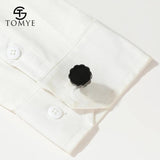 Personalized Round Buttons Cufflinks for Men