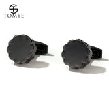 Personalized Round Buttons Cufflinks for Men