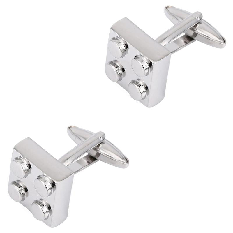 Toy Block Cufflinks Men Building Cuff Links