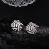 Men's Stainless Steel Floral Cufflinks