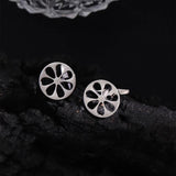 Men's Stainless Steel Floral Cufflinks
