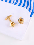 Women's Copper Line Braided Cufflinks French Shirt