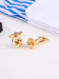 Women's Copper Line Braided Cufflinks French Shirt
