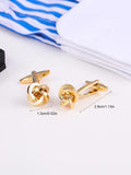 Women's Copper Line Braided Cufflinks French Shirt
