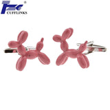 Red Dog Balloon Cufflink Cuff Link - 2 Pairs