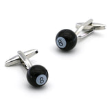 Men's Pool Eight Ball Cufflinks Brass Material Snooker Cuff Links