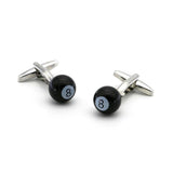 Men's Pool Eight Ball Cufflinks Brass Material Snooker Cuff Links