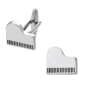Silvery Piano Cufflinks for Groom Wedding