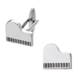 Silvery Piano Cufflinks for Groom Wedding