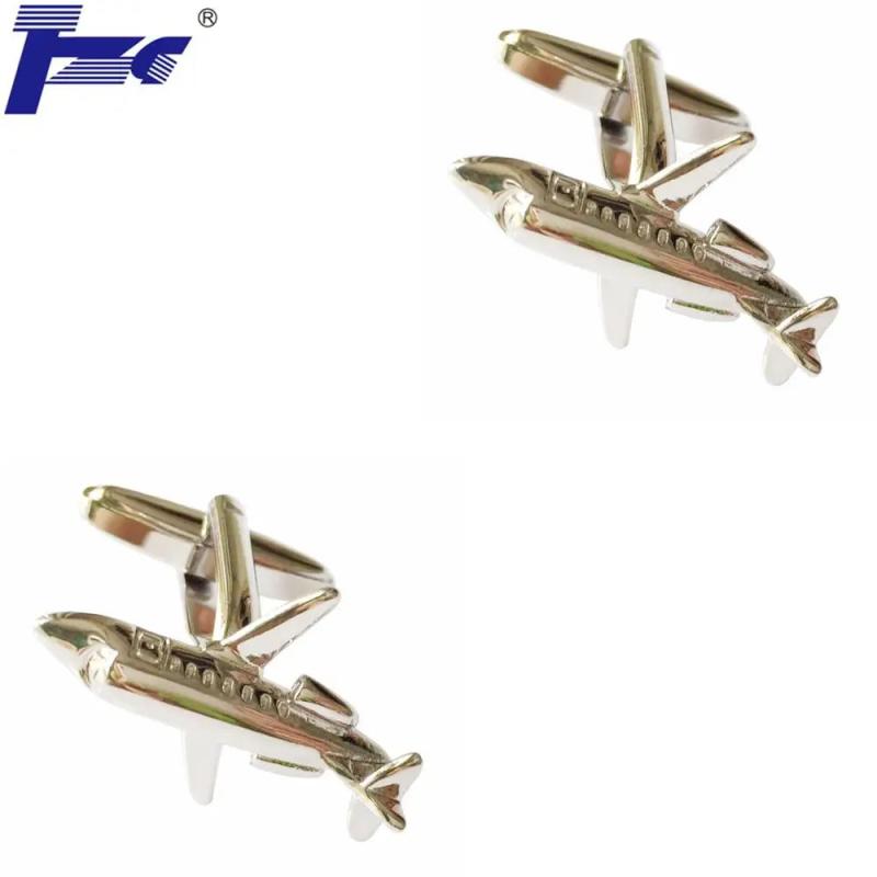 Plane Jet Cufflink Cuff Link 2 Pairs