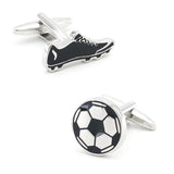 Men's Football Cufflinks Brass Material Various Sport Designs Option Cuff Links