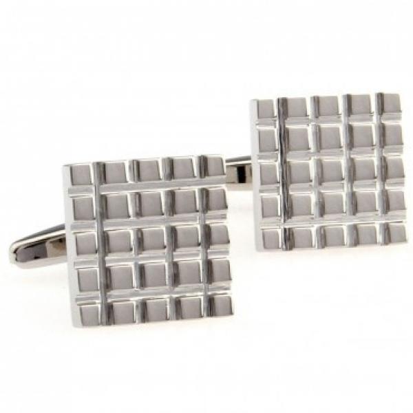 Metal Cufflink 1 Pair Classic Design Formal Wear Accessory