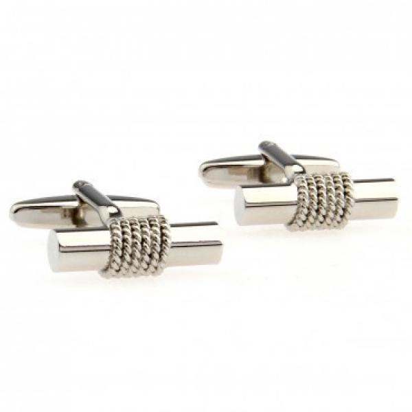 Metal Cufflink 1 Pair for Men's Dress Shirts