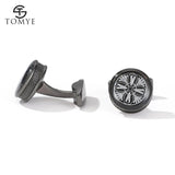 Cufflinks Men XK20S077 Grey Round Pattern Formal Shirt Button Wedding