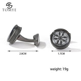 Cufflinks Men XK20S077 Grey Round Pattern Formal Shirt Button Wedding