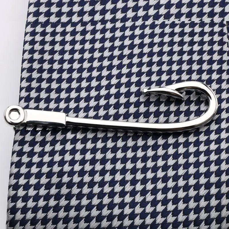 Silver Plated Tie Bar Clasp Clip for Mens Suit Business Wedding