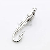 Silver Plated Tie Bar Clasp Clip for Mens Suit Business Wedding